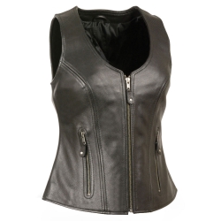 Women Leather Vest