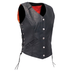 Women Leather Vest