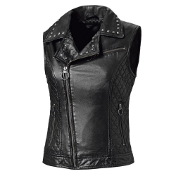 Women Leather Vest