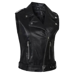 Women Leather Vest